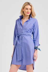 The Classic Cotton Shirtdress - Iris