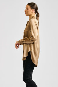 The Aviva Popover shirt - Cinnamon