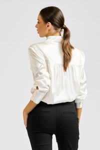 The Aviva popover Shirt - Ivory