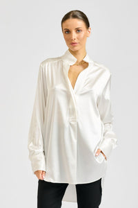 The Aviva popover Shirt - Ivory