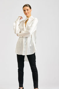 The Aviva popover Shirt - Ivory