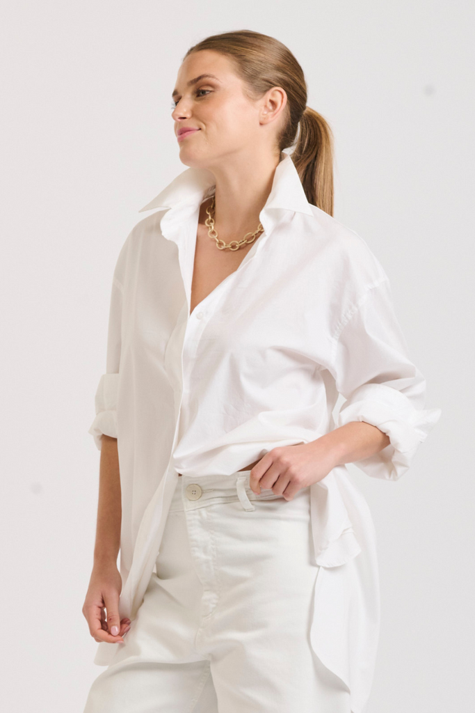 The Boyfriend Oversized Shirt - White