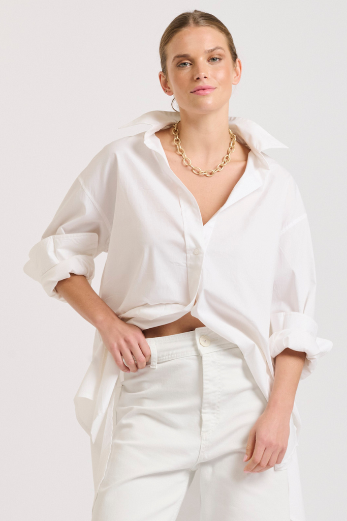 The Boyfriend Oversized Shirt - White