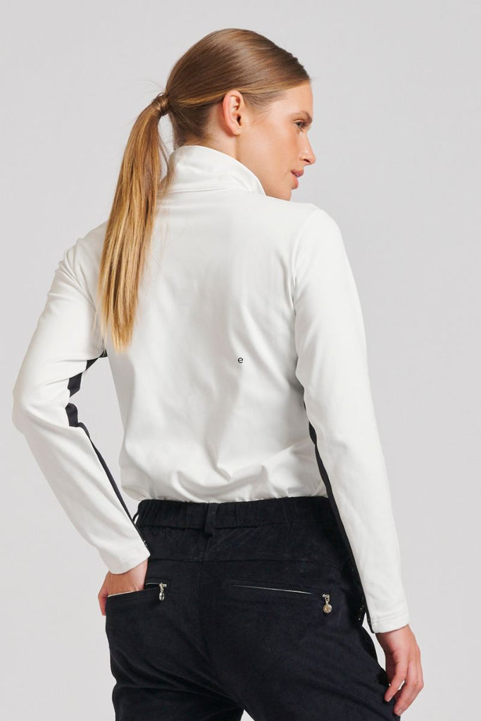 The Cathedral Half Zip Top - White Combo