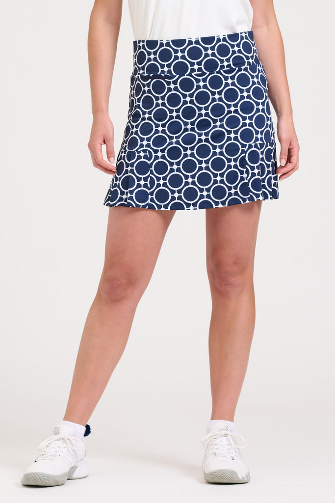 Club Barwon Short Skort - Circle French Navy/White