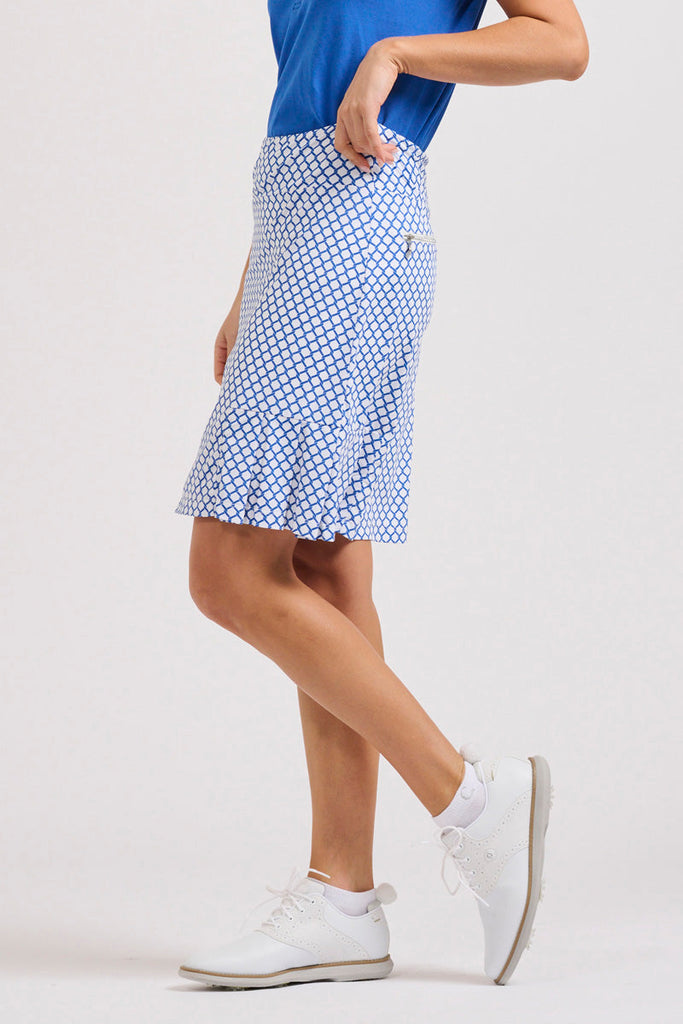 Barwon Skort - Cobalt Trellis