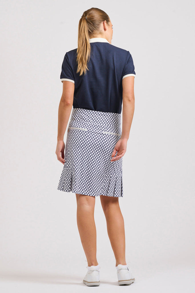 Barwon Skort - French Navy Trellis