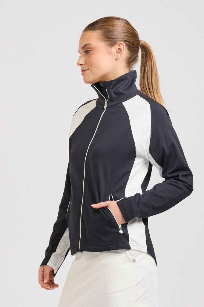 Court Jacket - French Navy/Club White