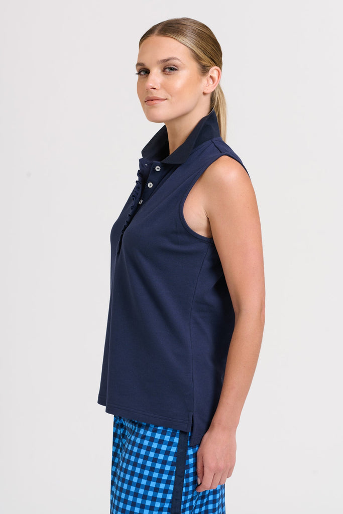 Club The Frogmore Frill Polo - French Navy