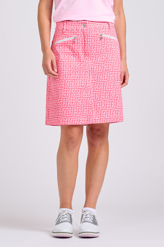 The Club Portsea Skort - Maze Coral
