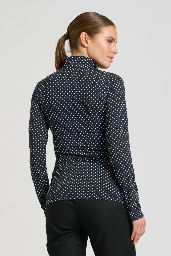 Club The Grange Long Sleeve Shirt - White Spot On Black