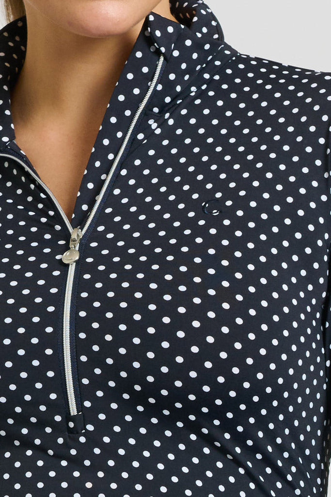 Club The Grange Long Sleeve Shirt - White Spot On Black