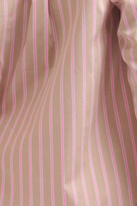 The Elodie Girlfriend Shirt - Stone Pink Stripe