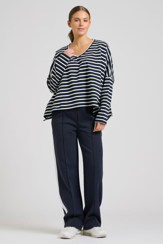 EST 1971 Scuba Track Pant - French Navy & Ivory