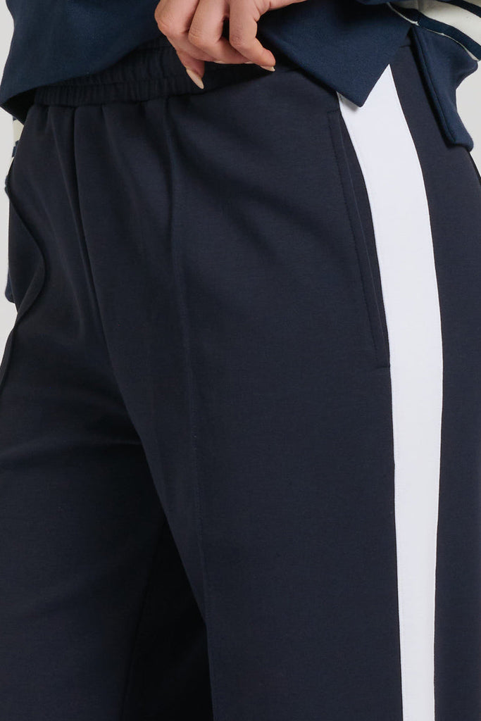 EST 1971 Scuba Track Pant - French Navy & Ivory