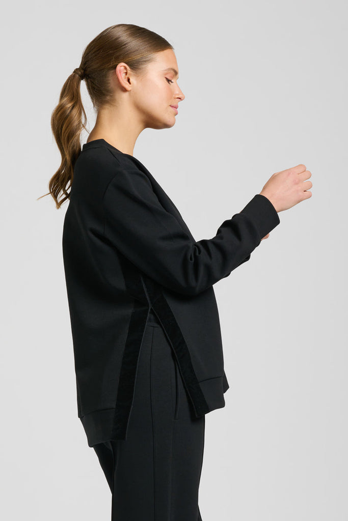 EST 1971 Scuba Side Split Sweatshirt - Black