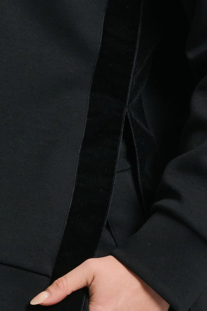 EST 1971 Scuba Side Split Sweatshirt - Black