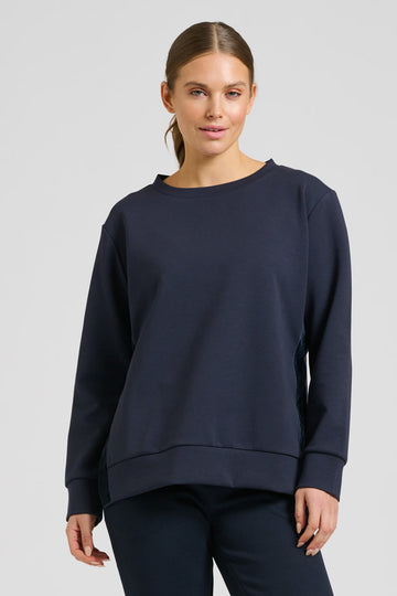 EST 1971 Scuba Side Split Sweatshirt - French Navy