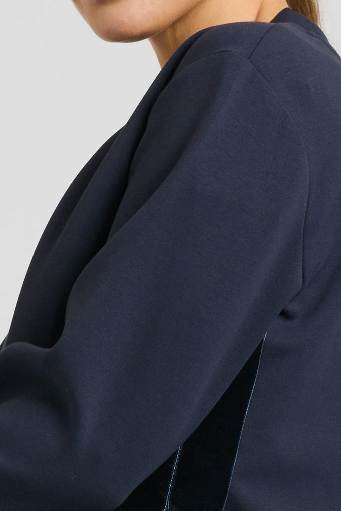 EST 1971 Scuba Side Split Sweatshirt - French Navy