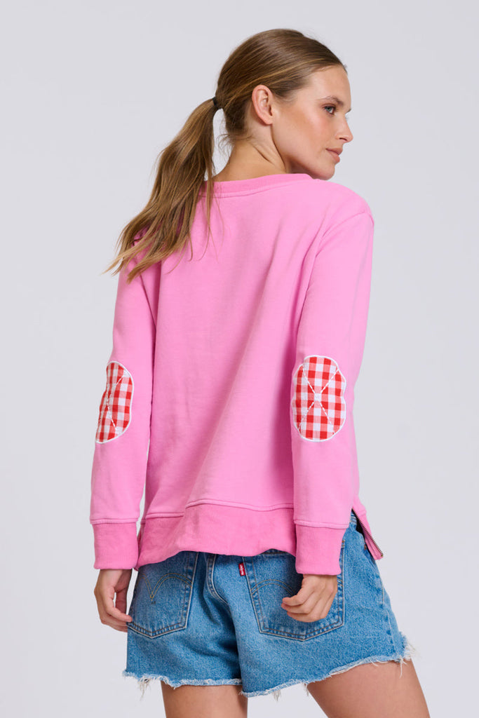 EST Classic Zipside Cherries Sweatshirt - Pink