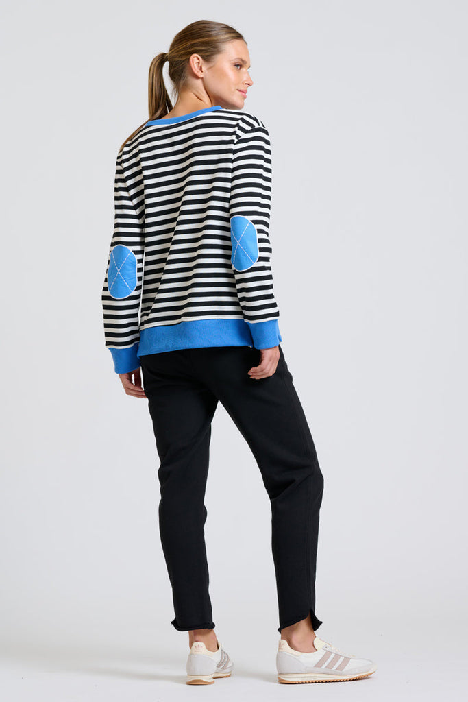 EST Classic Zipside Sweatshirt - Black / White