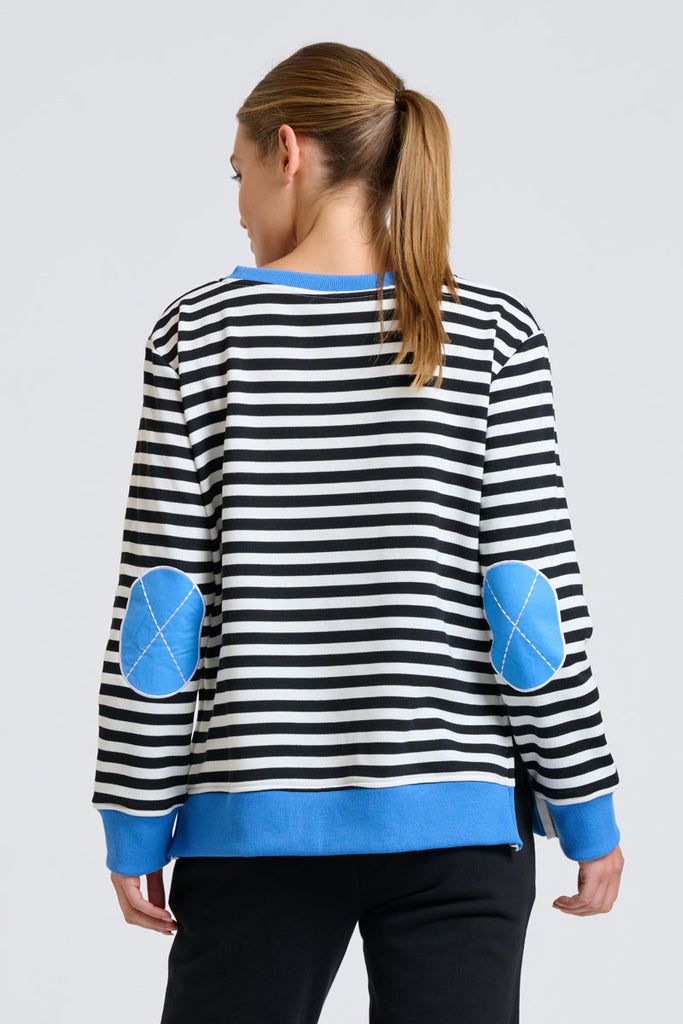 EST Classic Zipside Sweatshirt - Black / White