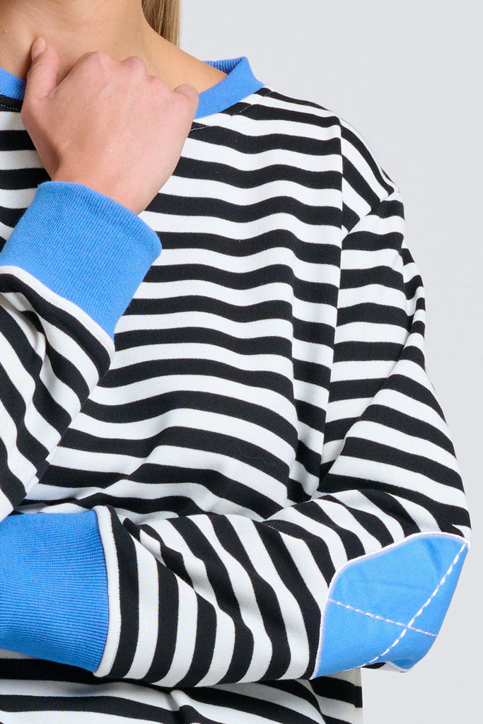 EST Classic Zipside Sweatshirt - Black / White