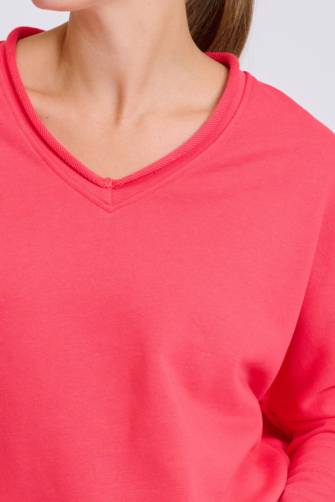 EST Raw V2 Neck Sweatshirt - Nantucket Red
