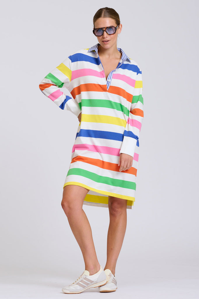 EST Rugby Summer Dress - Bright Stripe