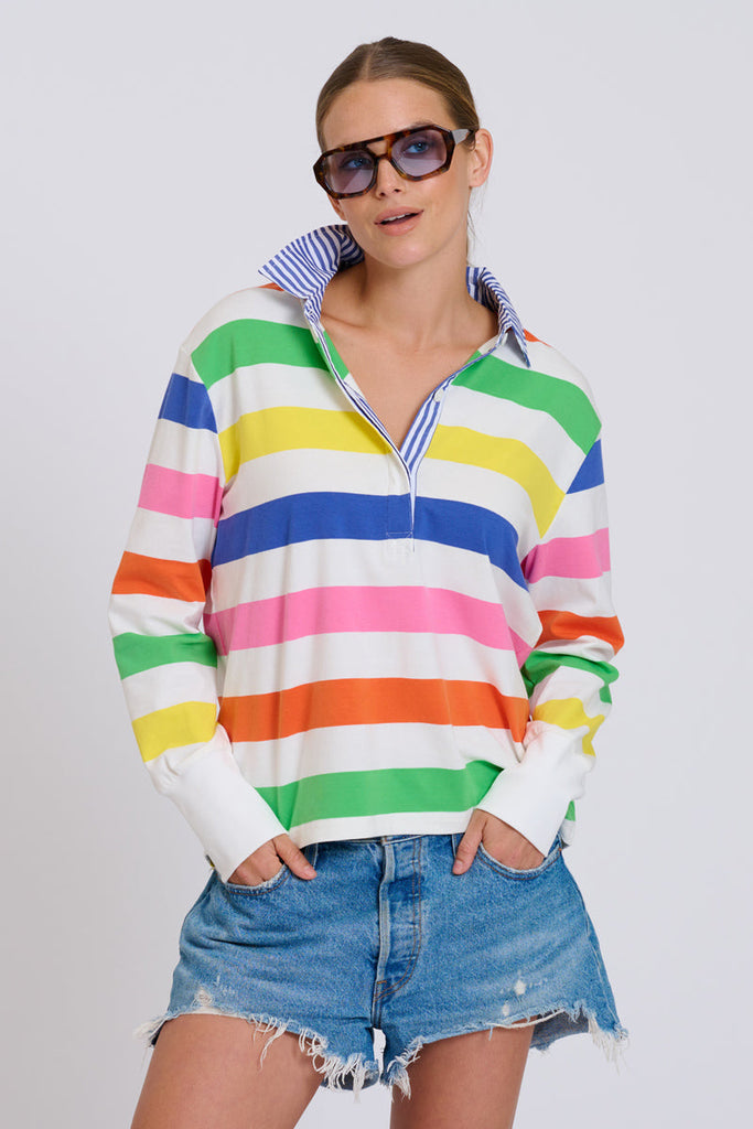 EST Rugby Sweatshirt Summer - Bright Stripe