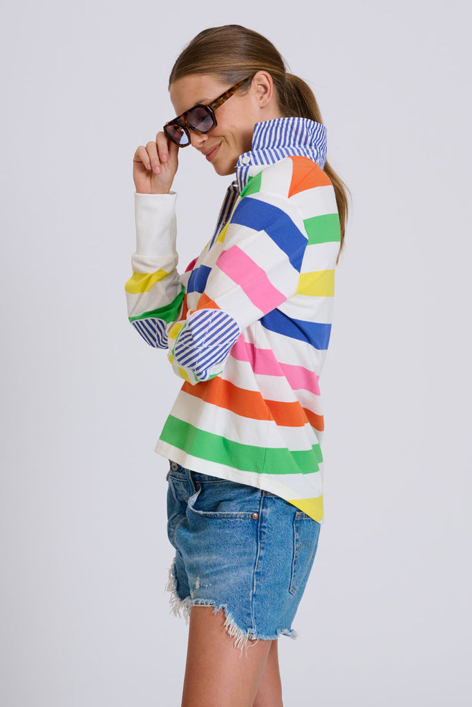 EST Rugby Sweatshirt Summer - Bright Stripe