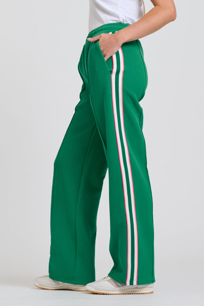 EST Scuba Trackpant - Green / Pink Stripe