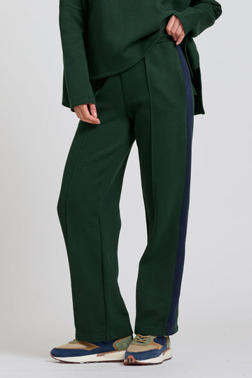EST Scuba Trackpant - Racing Green With Navy Stripe