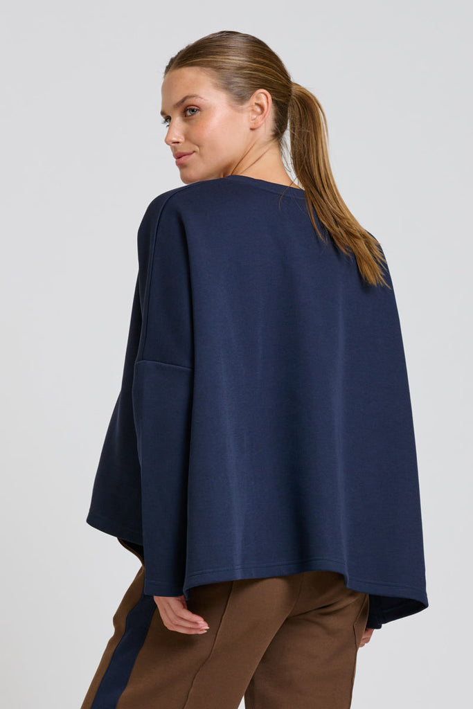 EST Scuba V Neck Sweatshirt - Navy