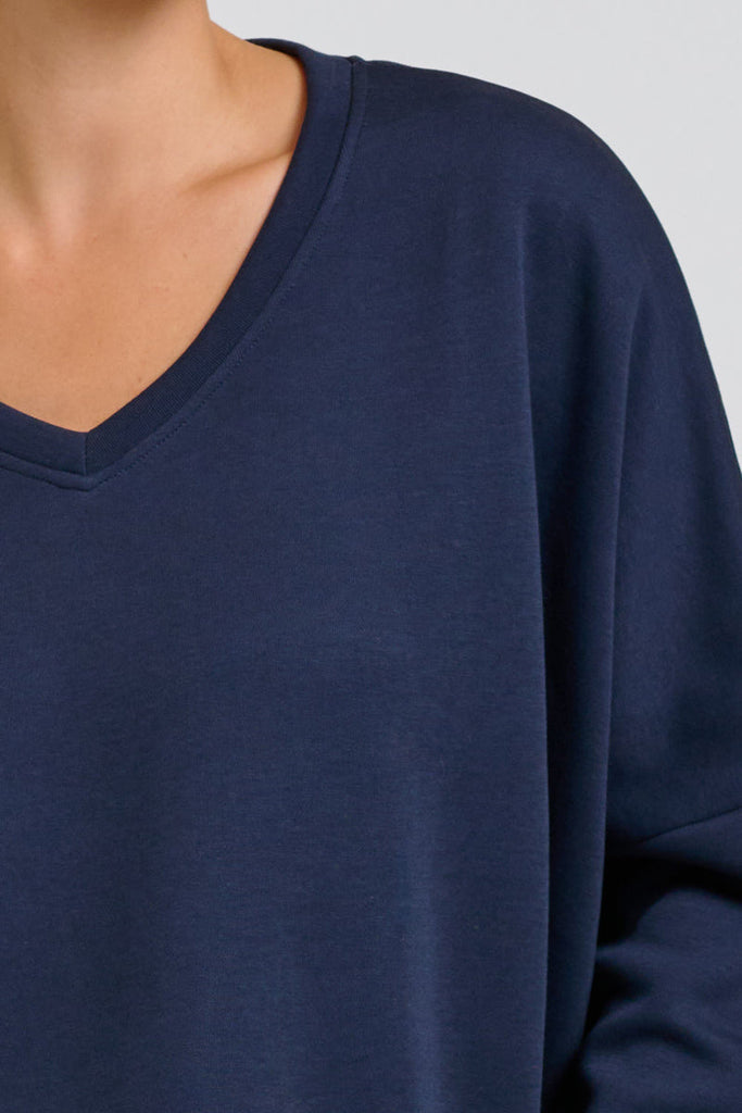 EST Scuba V Neck Sweatshirt - Navy