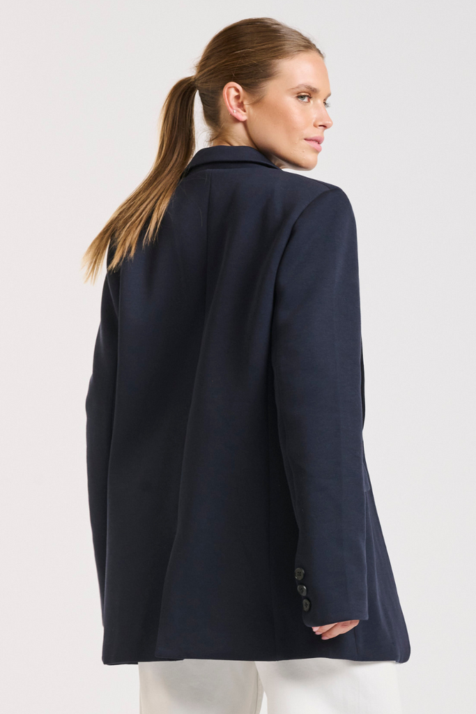 Iris Scuba Blazer - French Navy