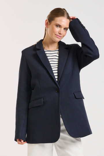 Iris Scuba Blazer - French Navy