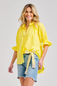 The Marlo Easy Flow Short Sleeve Shirt - Yellow