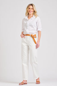 The Piper Classic Cotton Shirt  - White