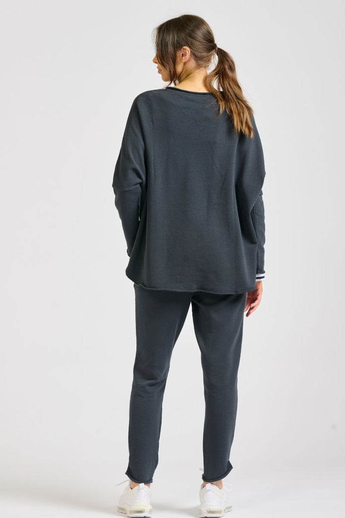 Raw Track Pant - Washed Black