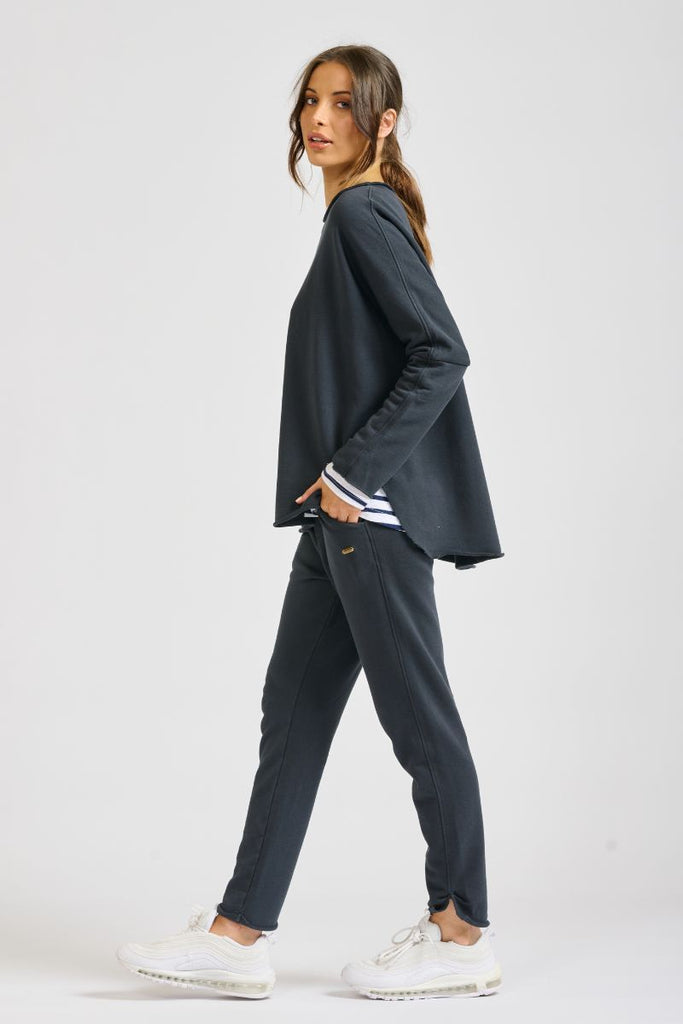 Raw Track Pant - Washed Black