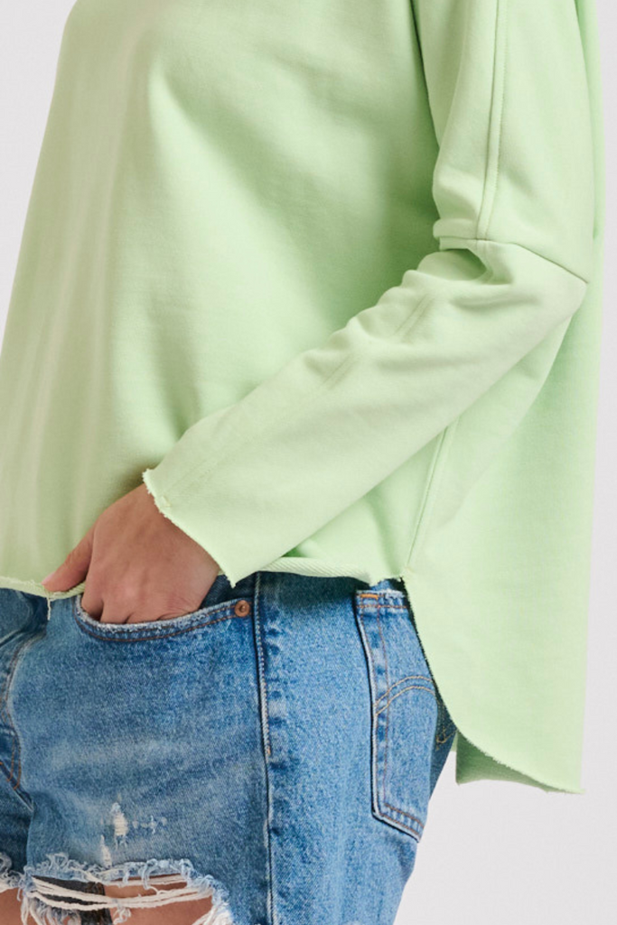 Raw Long Sleeve Sweatshirt - Mint