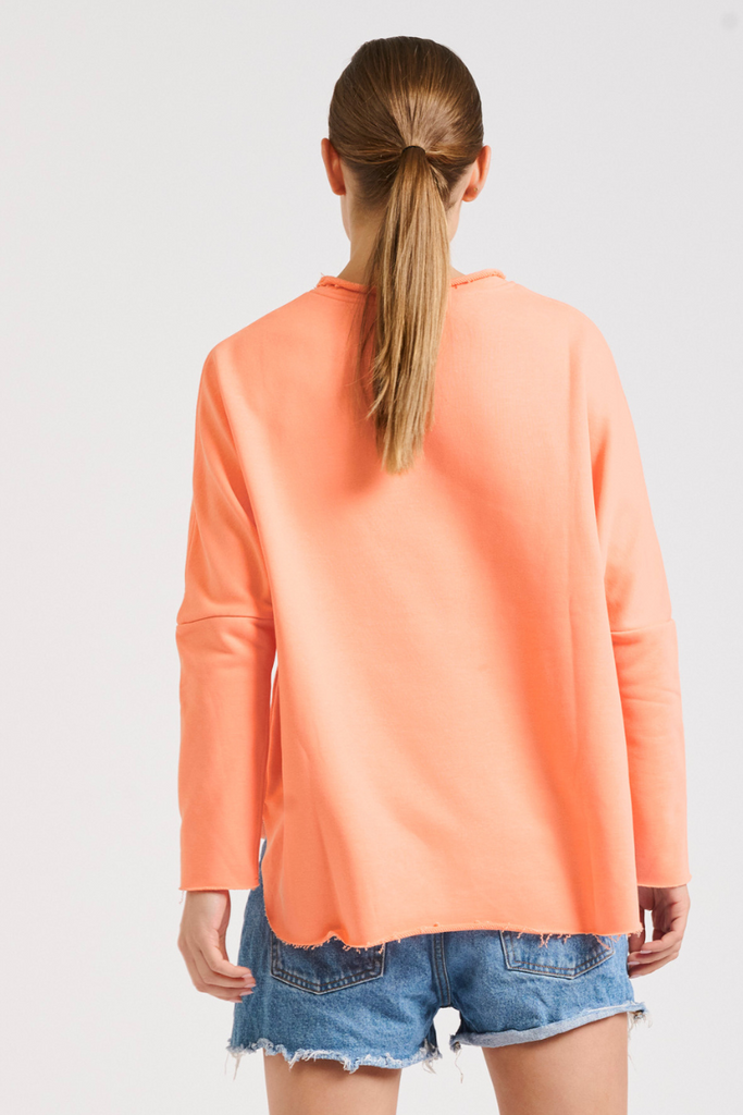 Raw Long Sleeve Sweatshirt - Sunset