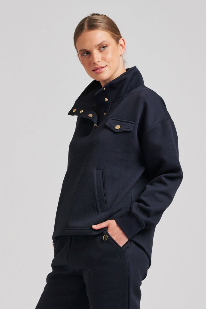 Lux Suba Pullover Sweatshirt - French Navy
