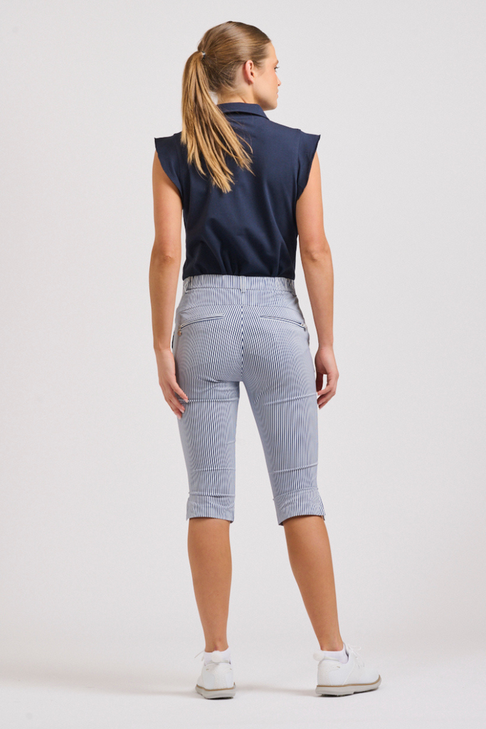 The Oakmont Short - French Navy Stripe