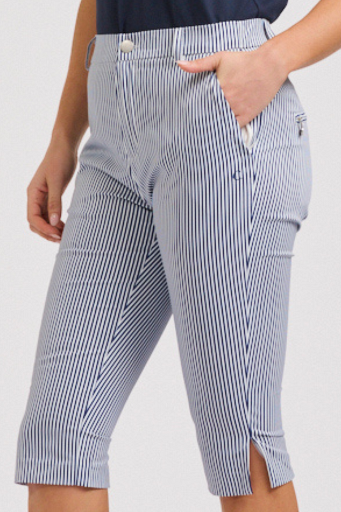 The Oakmont Short - French Navy Stripe