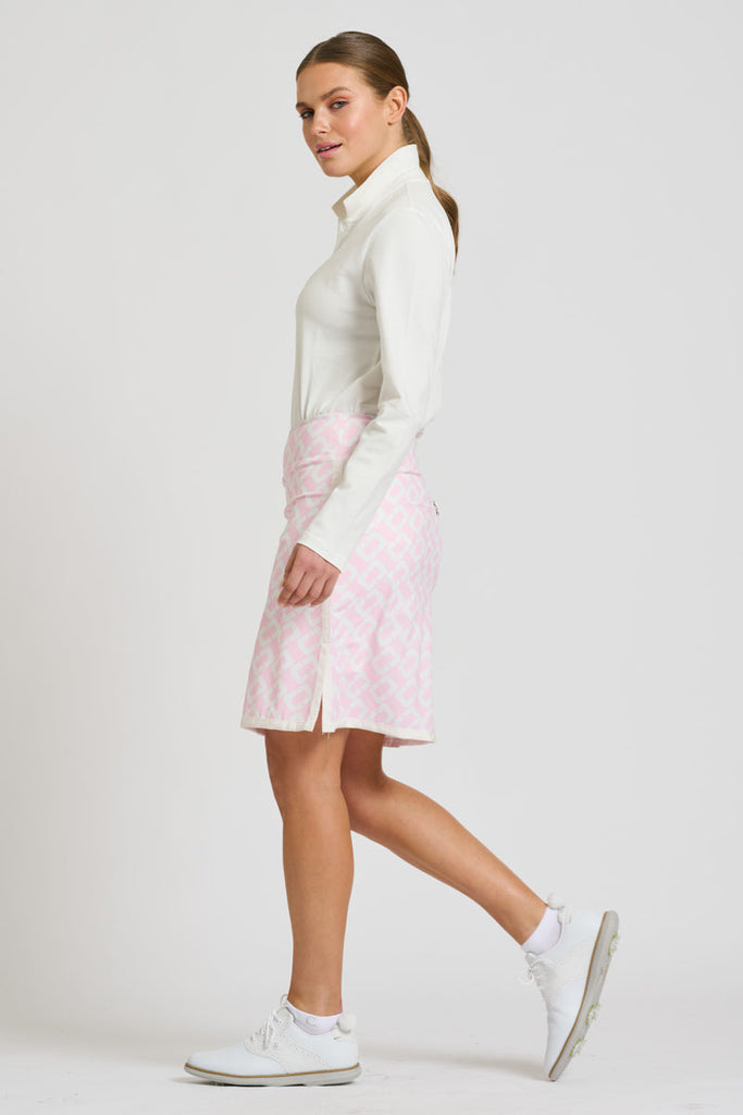 Shirty Madison Long Skort - Ballet Pink Chain