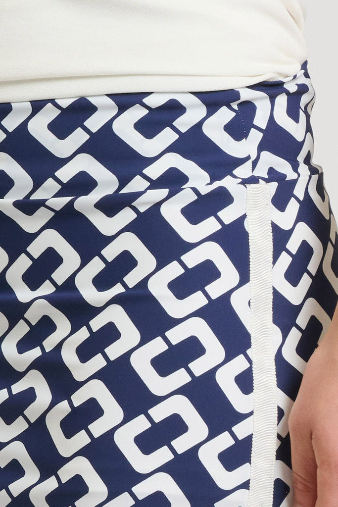 Shirty Madison Short Skort - French Navy Chain