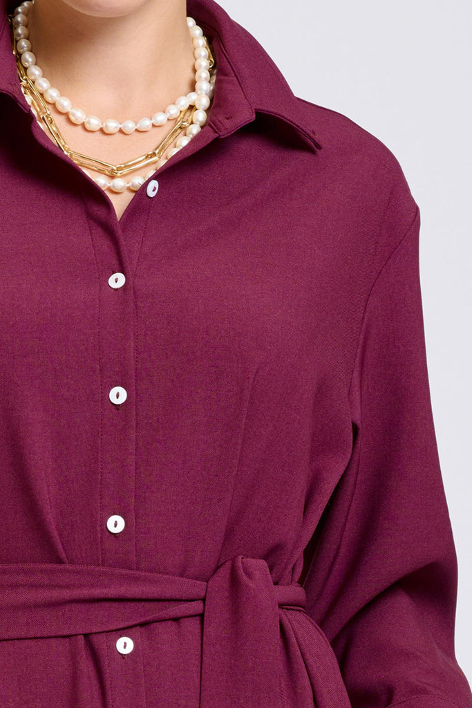 Shirty Pia Dress - Plum