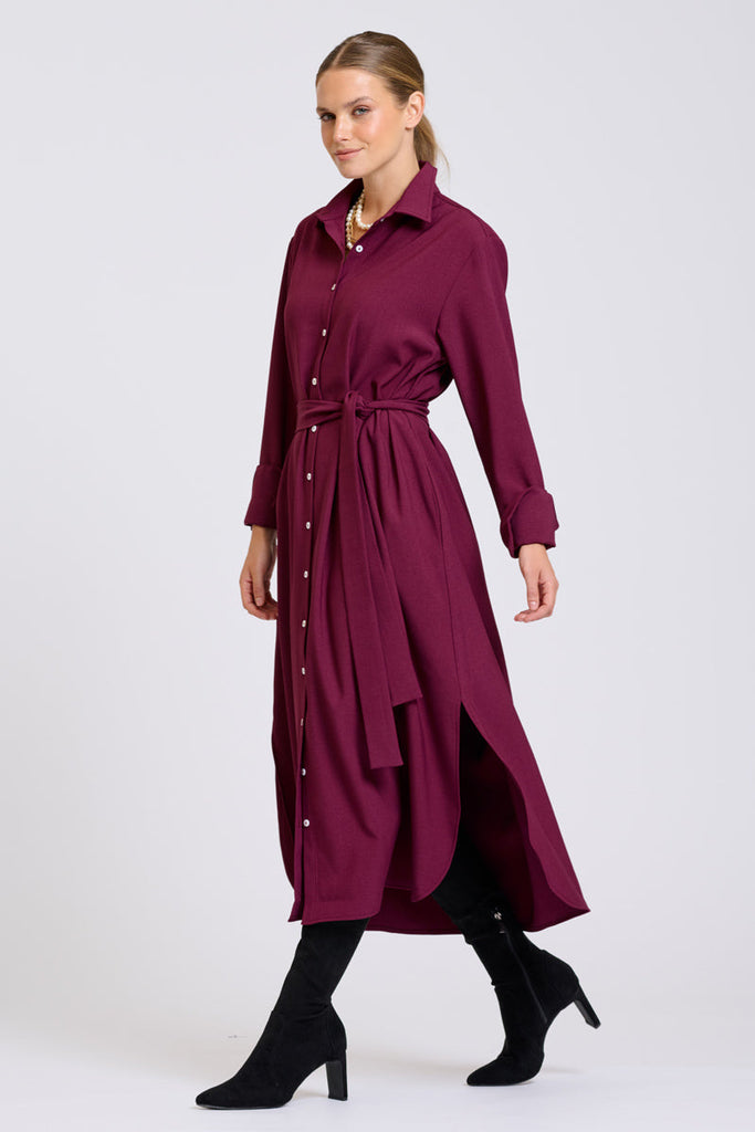 Shirty Pia Dress - Plum